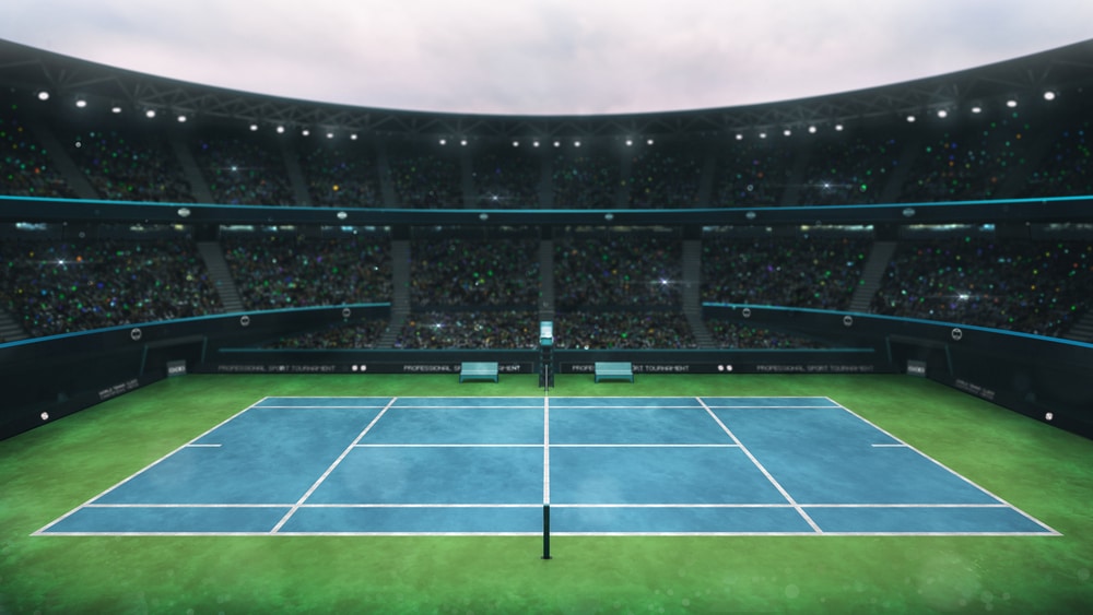 professional tennis sport 3D illustration background