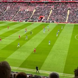 Premier League match day in England