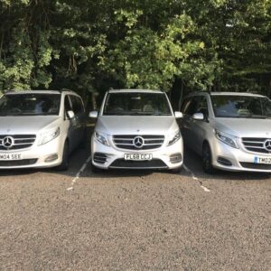 Executive Mercedes V-Class vehicles for the match-day city tour